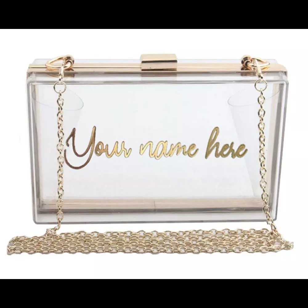 Custom Clear Box Bag! Stadium Bag!